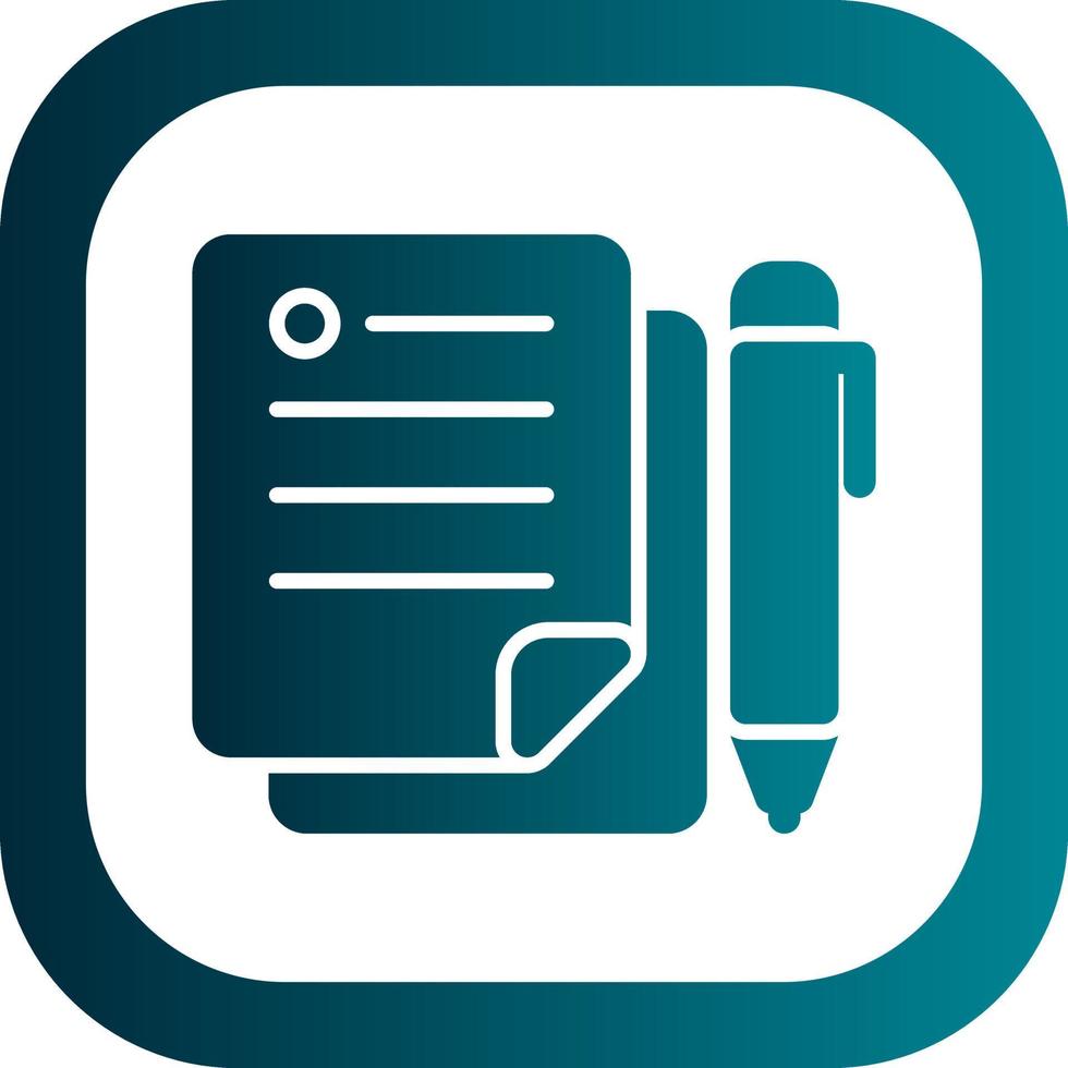 Contract Vector Icon Design