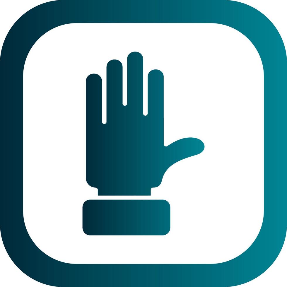 Raise Hand Vector Icon Design