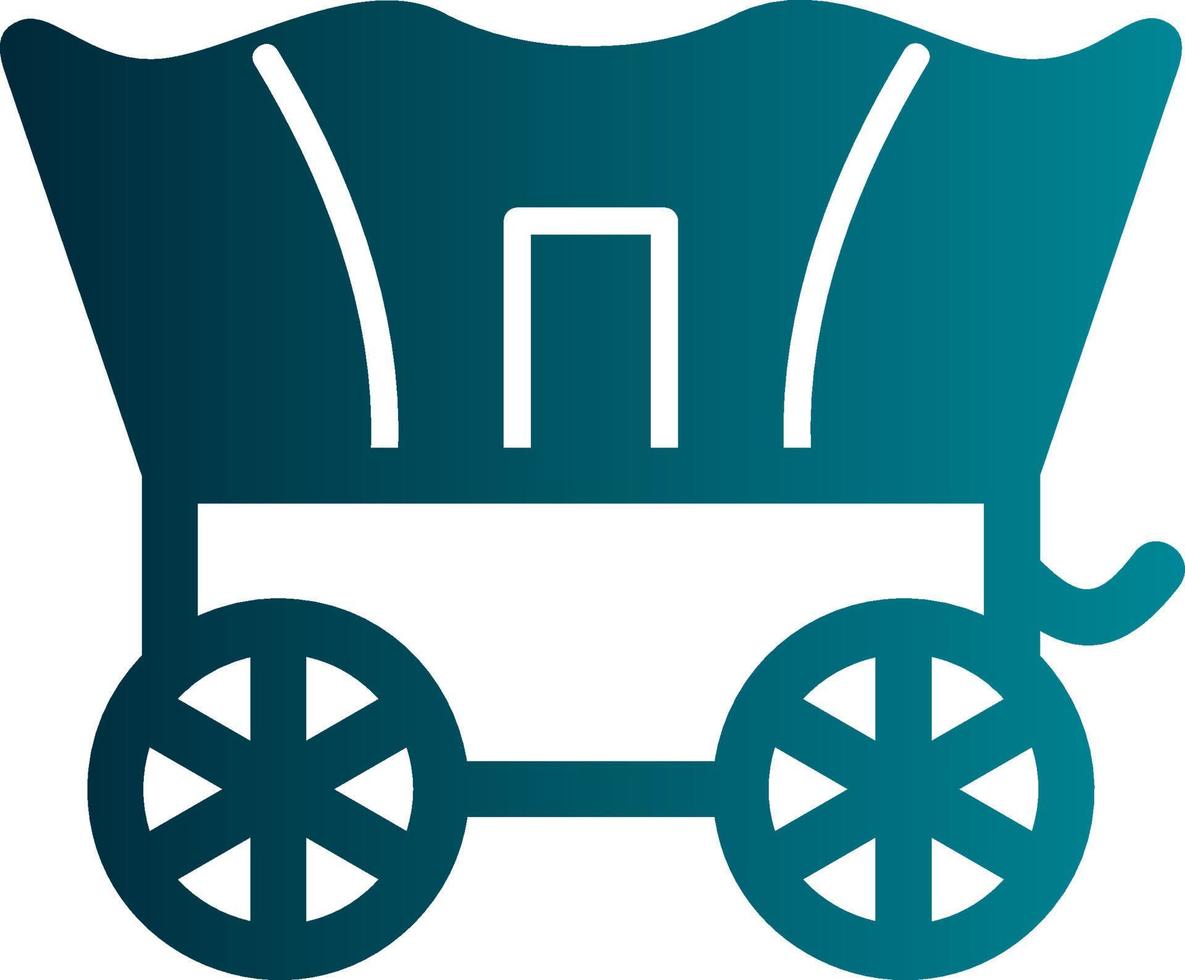 Desert Carriage Vector Icon Design