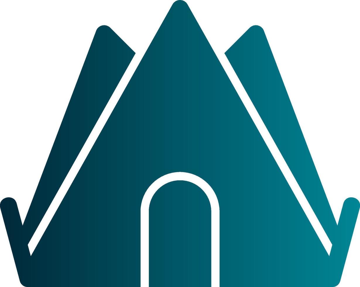 Desert Camp Vector Icon Design