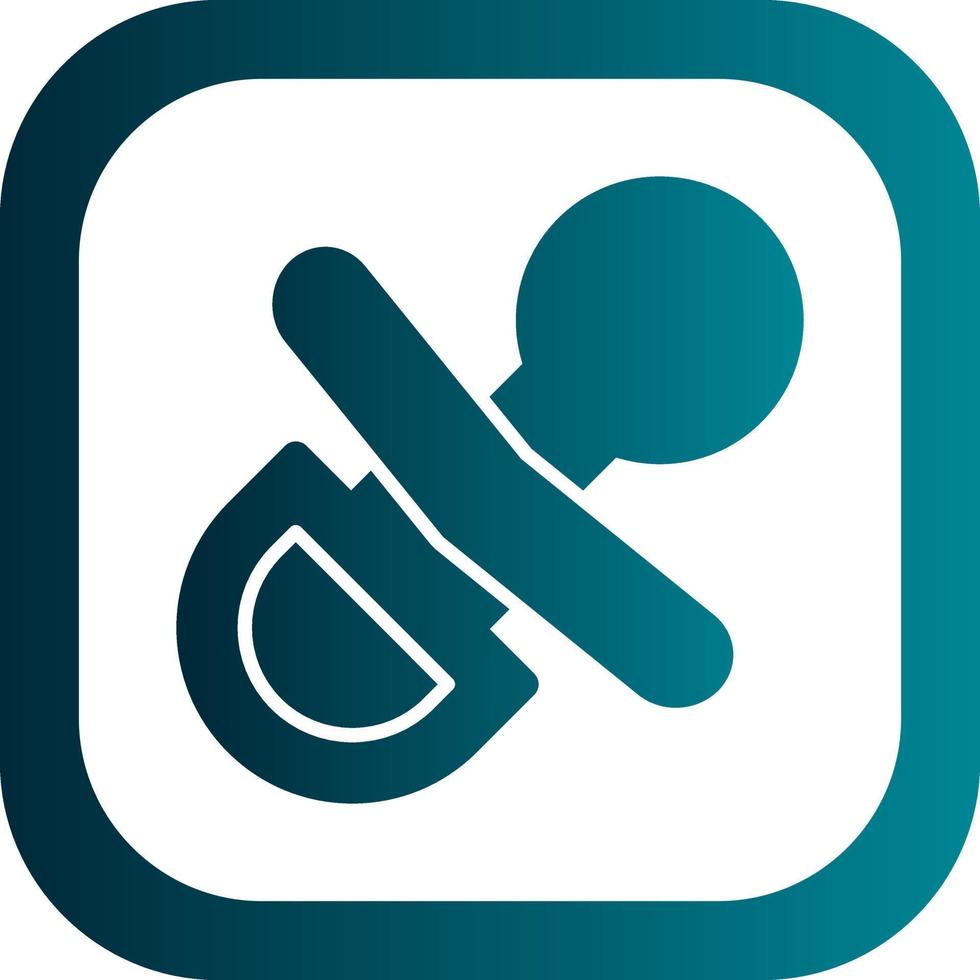 Pacifier Vector Icon Design