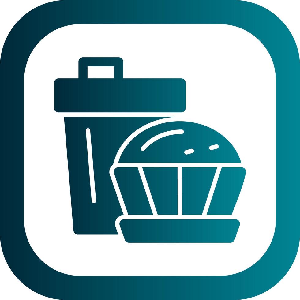 diseño de icono de vector de muffin de café