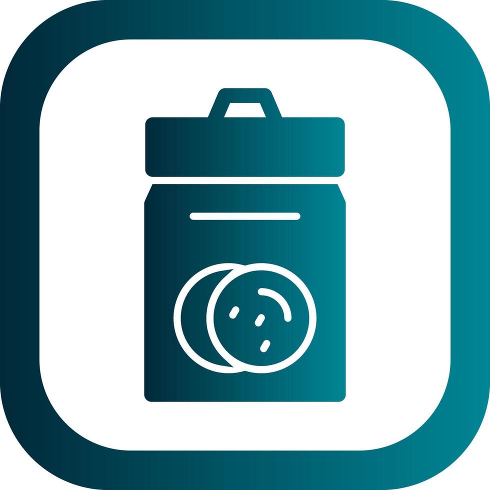 Cookie Jar Vector Icon Design