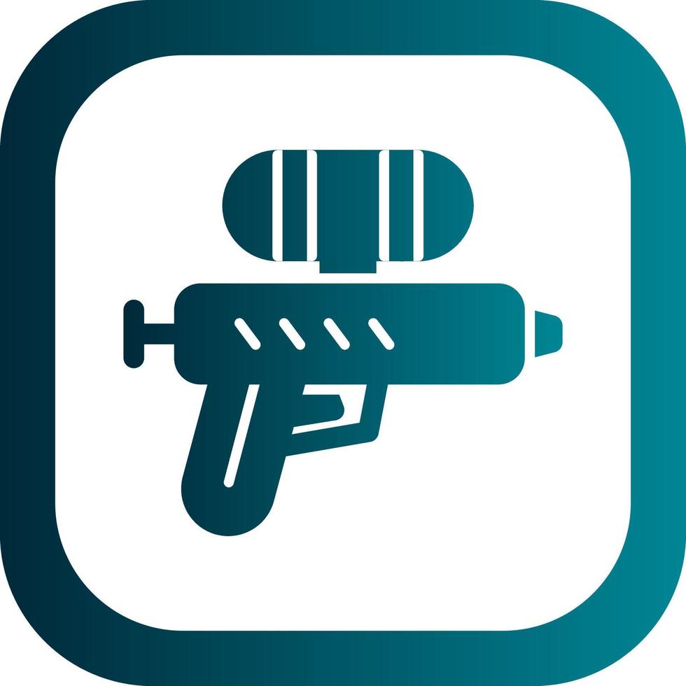 Water Gun Vector Icon Design