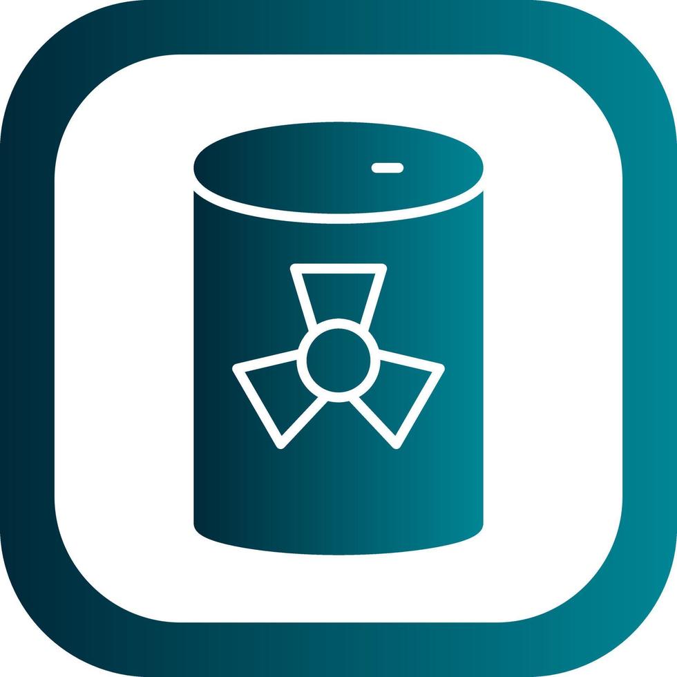 Nuclaer Tank Vector Icon Design