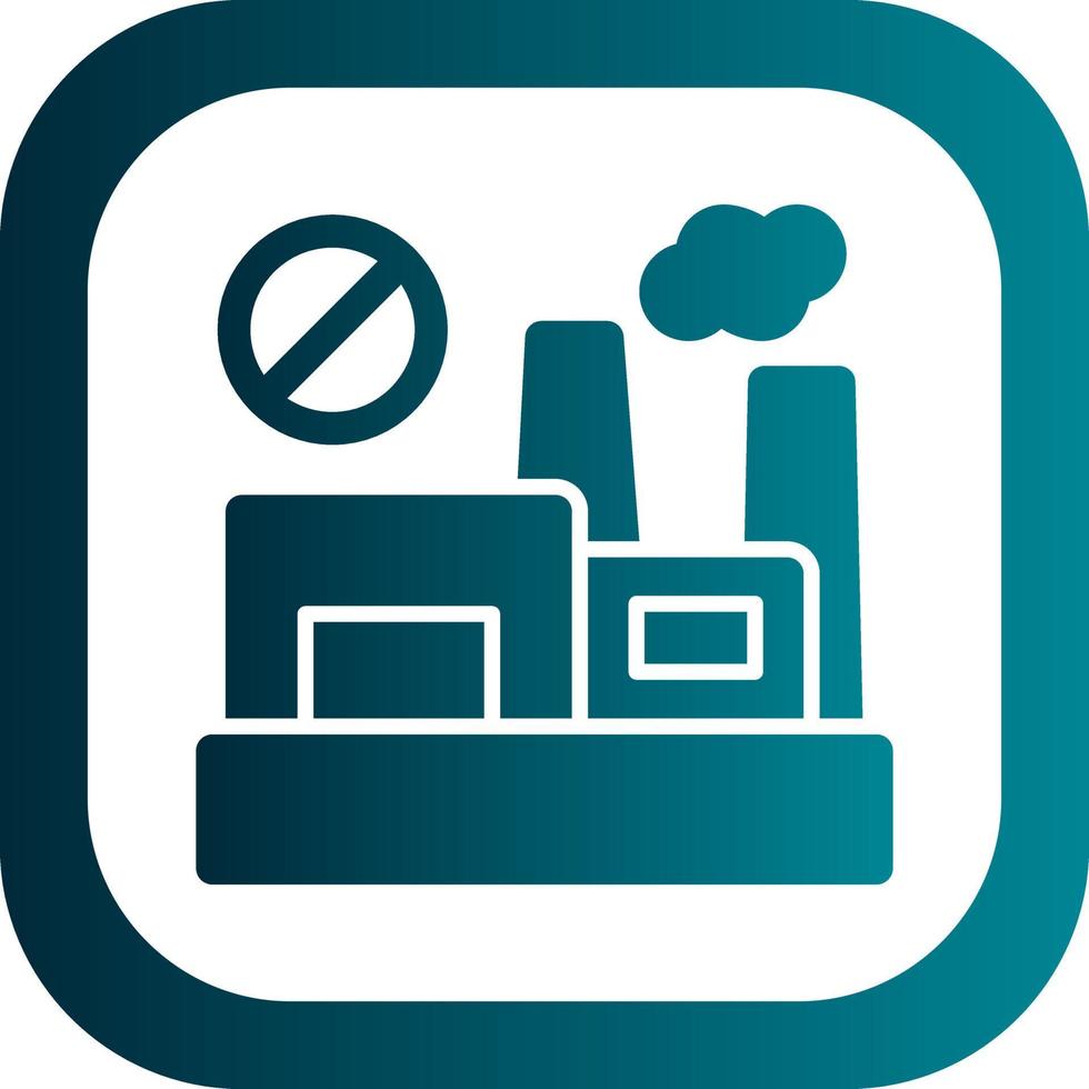 No Fossil Fuels Vector Icon Design