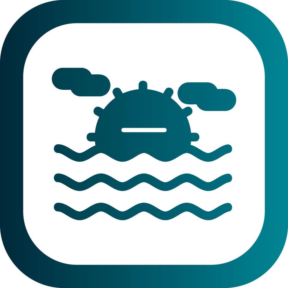 Sea Landscape Vector Icon Design