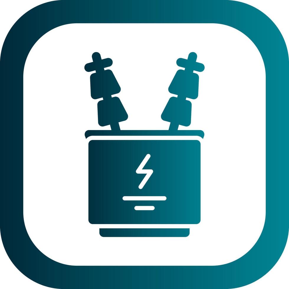 Power Transformer Vector Icon Design