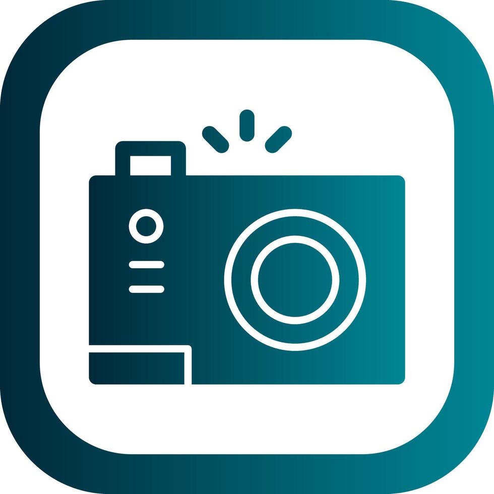 Compact Camera Vector Icon Design