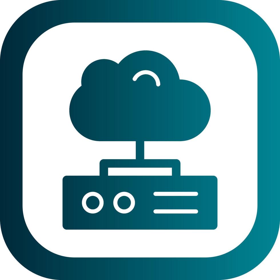 Cloud Storage Vector Icon Design