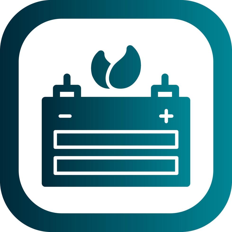 Bio Battery Vector Icon Design