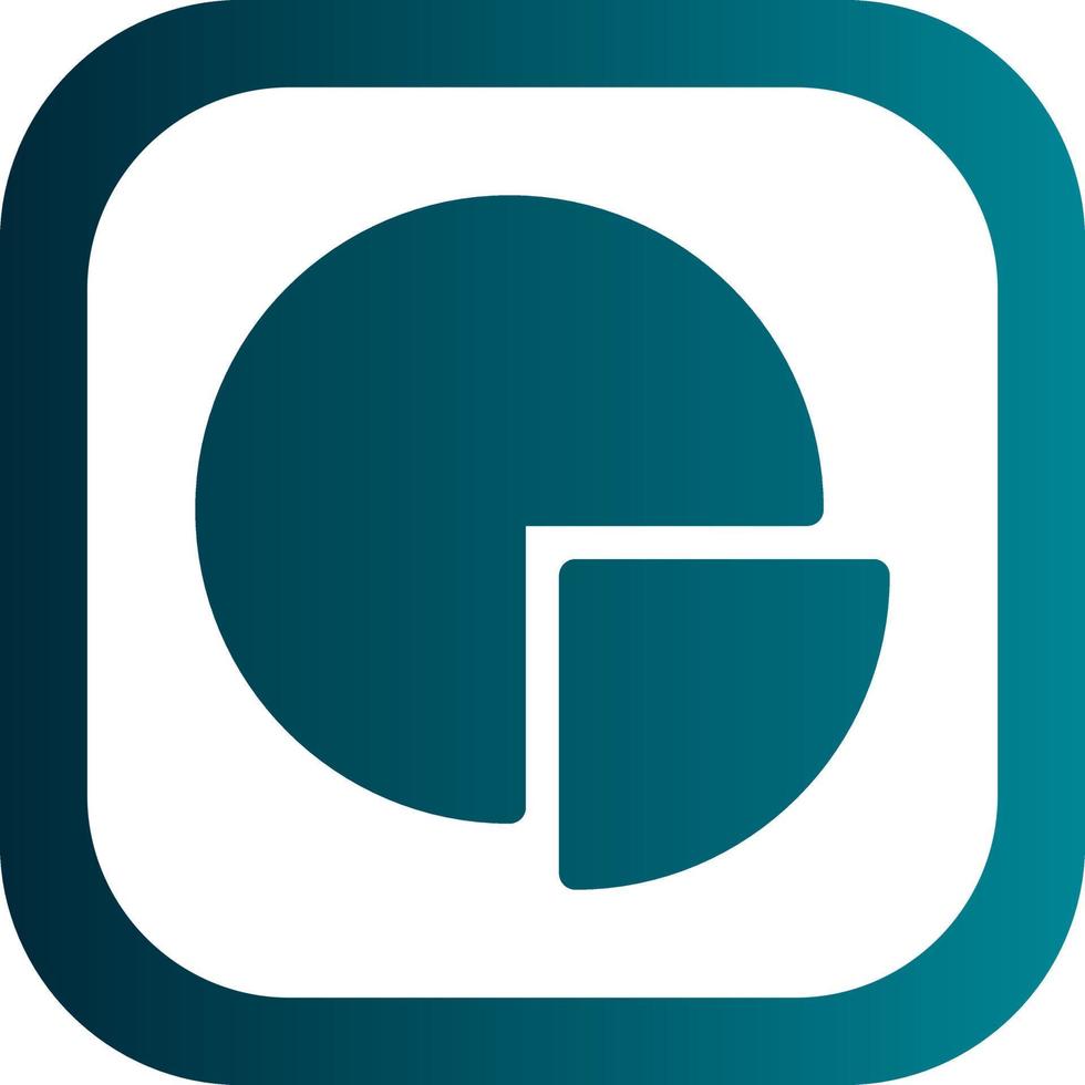 Pie Chart Vector Icon Design