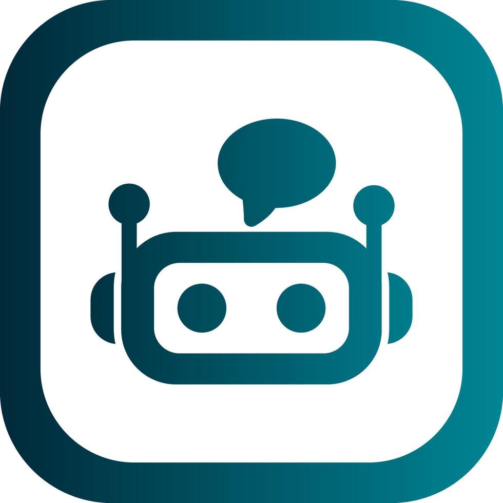 Chatbot Vector Icon Design