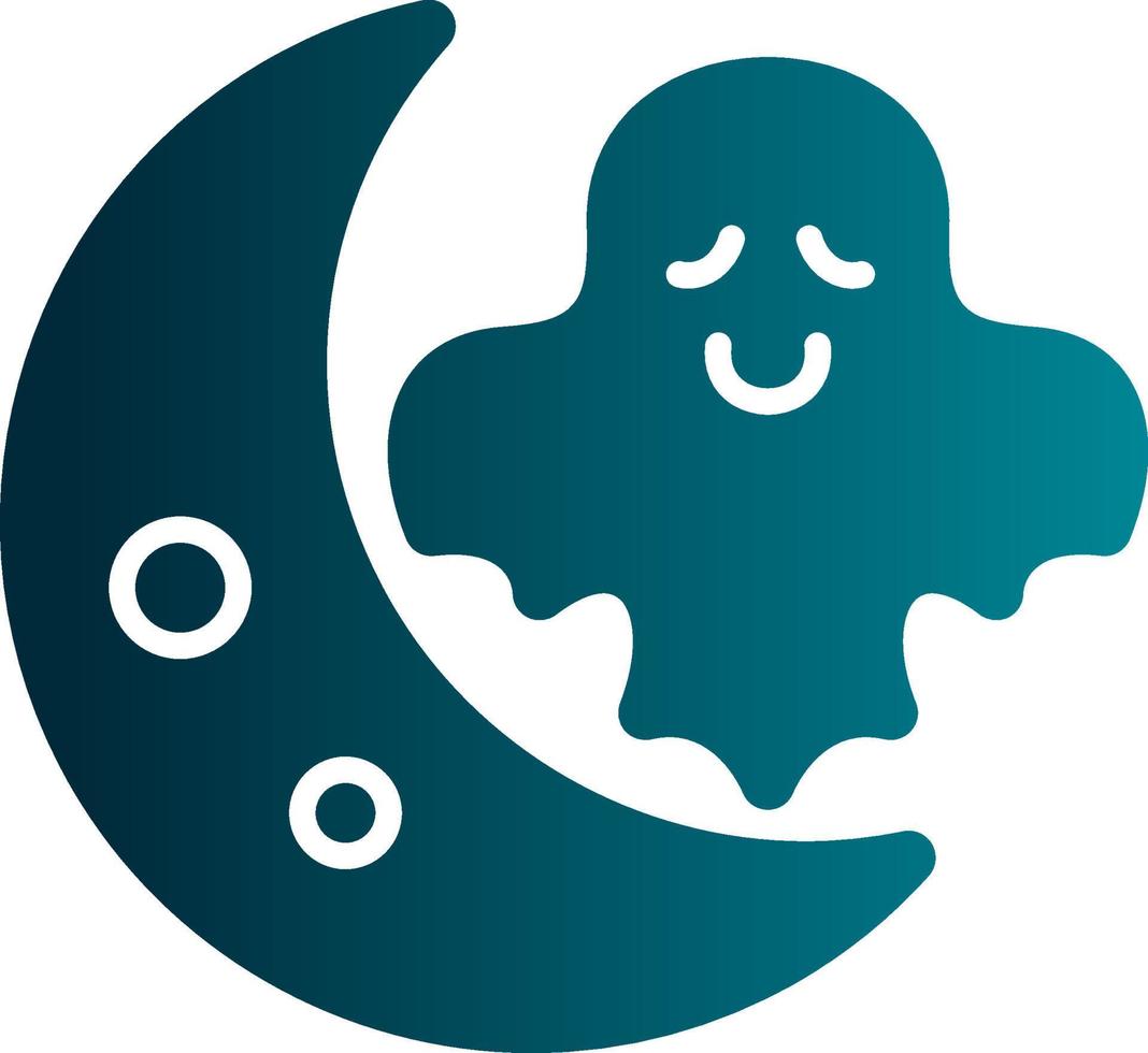 diseño de icono de vector de luna de halloween