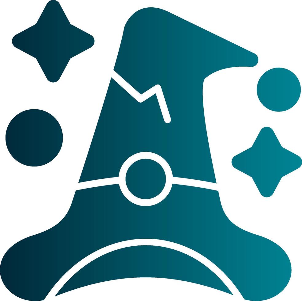 Witch Hat Vector Icon Design