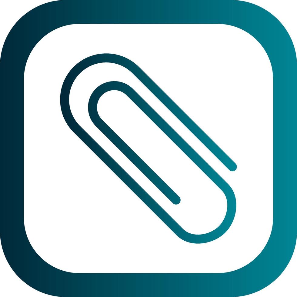 Paper Clip Vector Icon Design