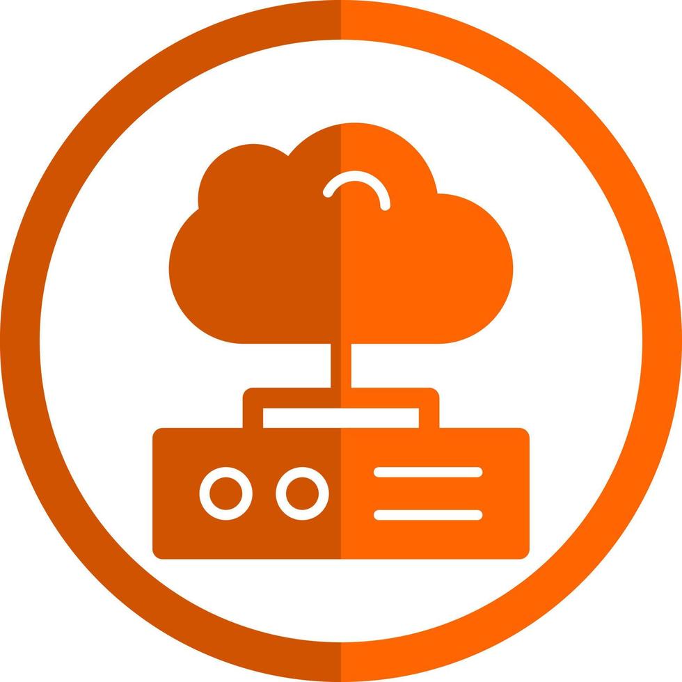 Cloud Storage Vector Icon Design