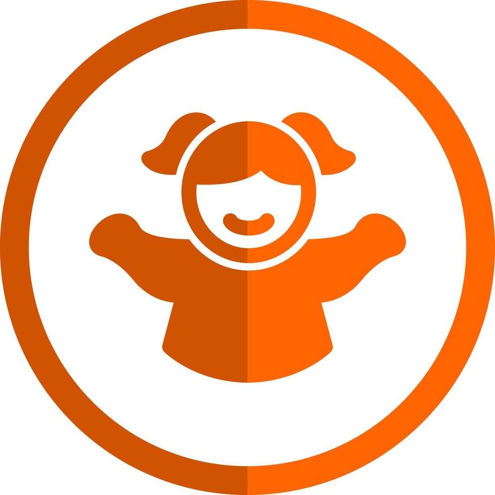 Baby Girl Vector Icon Design