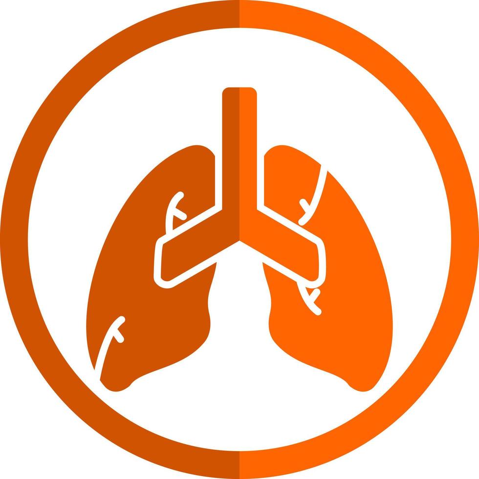 diseño de icono de vector de pulmones