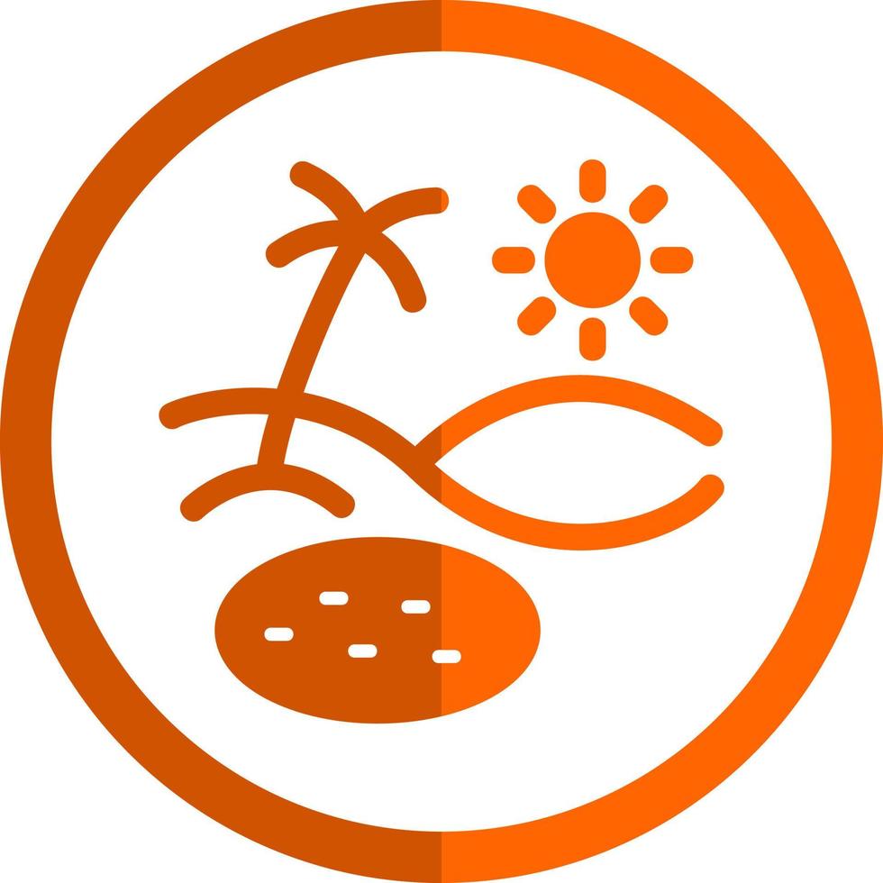 Oasis Vector Icon Design