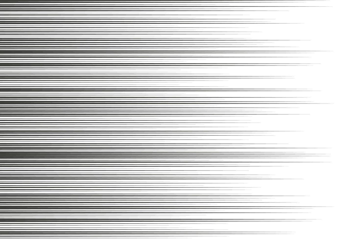 Horizontal speed lines for comic manga book. Anime graphic halftone effect. Striped anime background. Vector