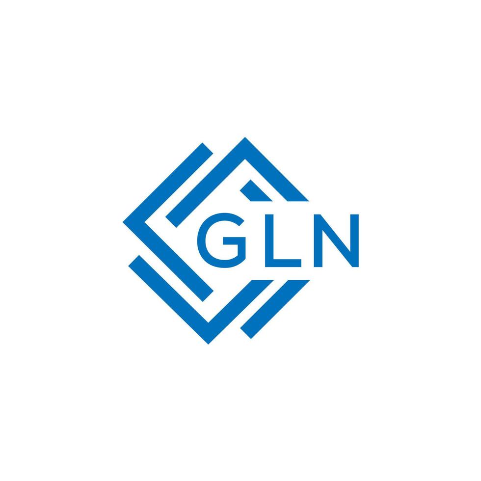 gln letra logo diseño en blanco antecedentes. gln creativo circulo letra logo concepto. gln letra diseño. vector