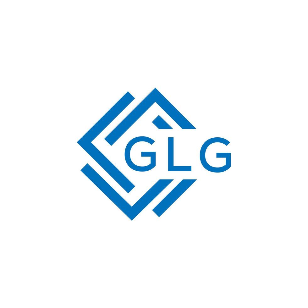 GLG letter logo design on white background. GLG creative  circle letter logo concept. GLG letter design. vector