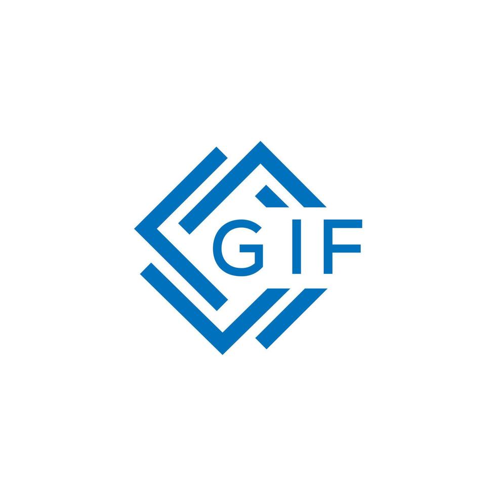gif letra logo diseño en blanco antecedentes. gif creativo circulo letra logo concepto. gif letra diseño. vector