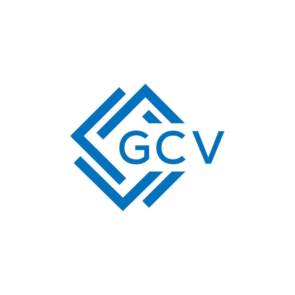 gcv letra logo diseño en blanco antecedentes. gcv creativo circulo letra logo concepto. gcv letra diseño. vector