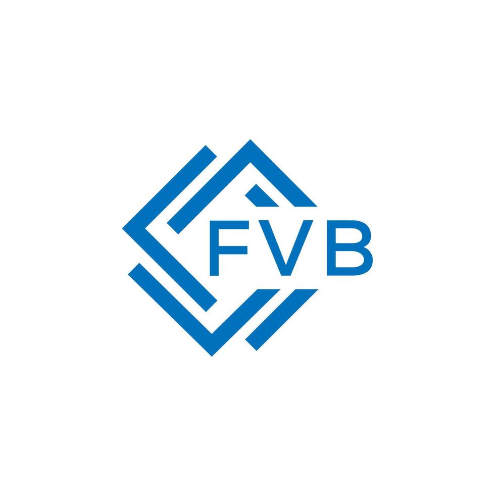 fvb letra logo diseño en blanco antecedentes. fvb creativo circulo letra logo concepto. fvb letra diseño. vector