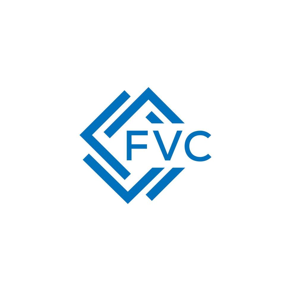 fvc letra logo diseño en blanco antecedentes. fvc creativo circulo letra logo concepto. fvc letra diseño. vector