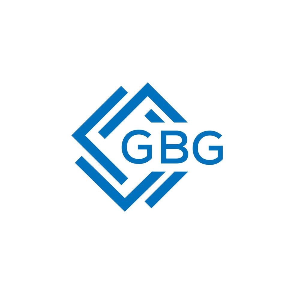 GBg letter logo design on white background. GBg creative circle letter