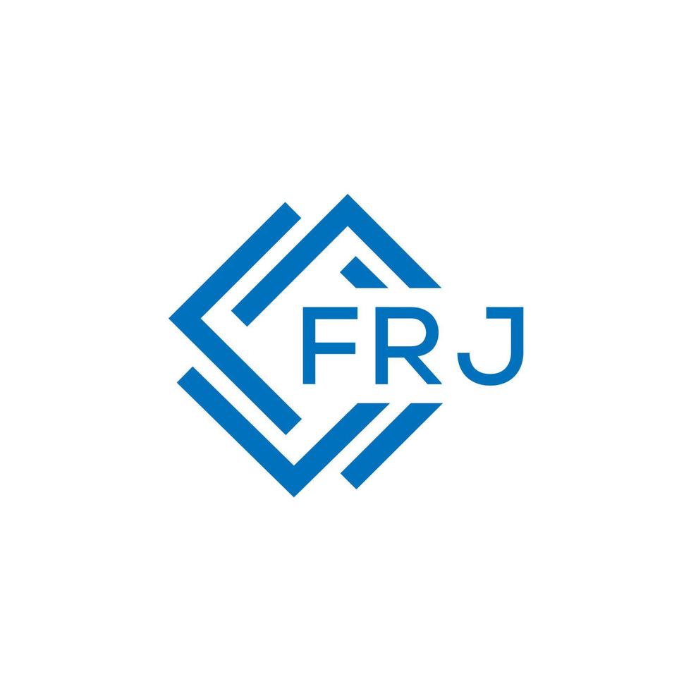 FRJ letter logo design on white background. FRJ creative  circle letter logo concept. FRJ letter design. vector