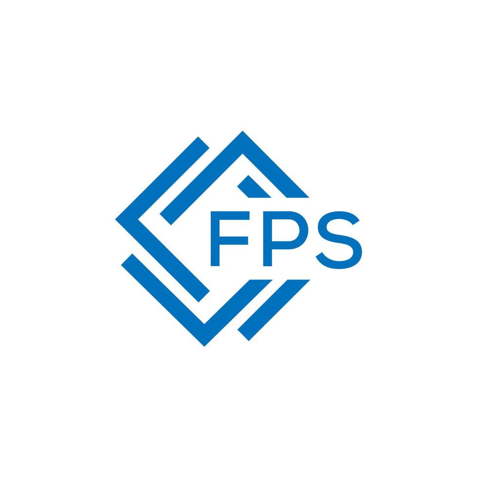 FPS letter logo design on white background. FPS creative  circle letter logo concept. FPS letter design. vector