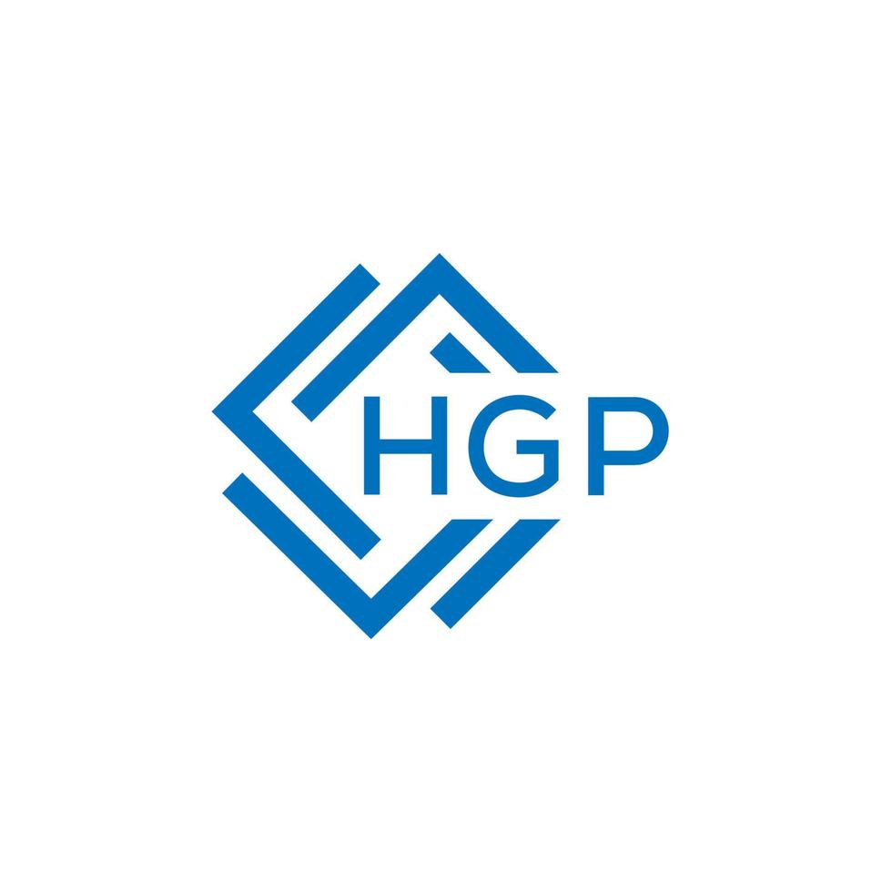 hgp letra logo diseño en blanco antecedentes. hgp creativo circulo letra logo concepto. hgp letra diseño. vector