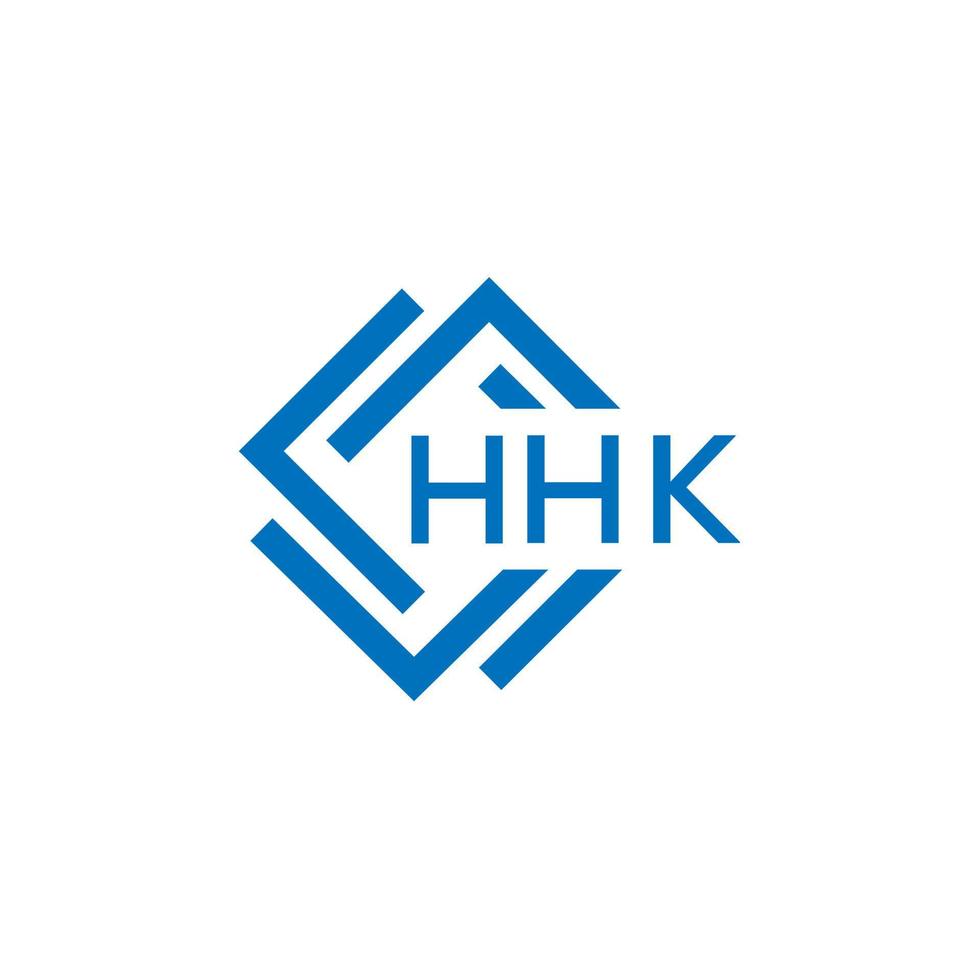 HHK letter logo design on white background. HHK creative  circle letter logo concept. HHK letter design. vector