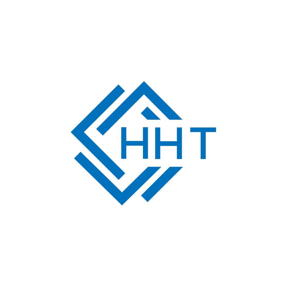 HHT letter logo design on white background. HHT creative  circle letter logo concept. HHT letter design. vector