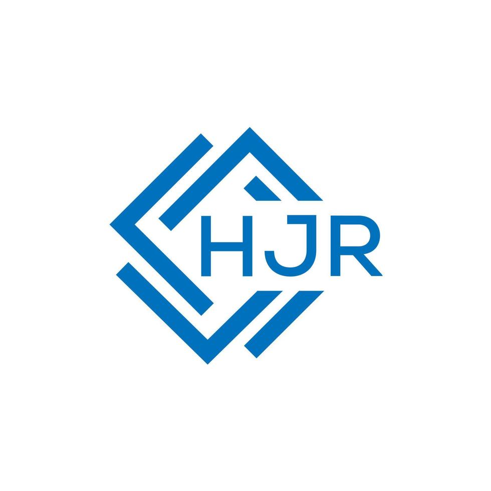 HJR letter logo design on white background. HJR creative  circle letter logo concept. HJR letter design. vector