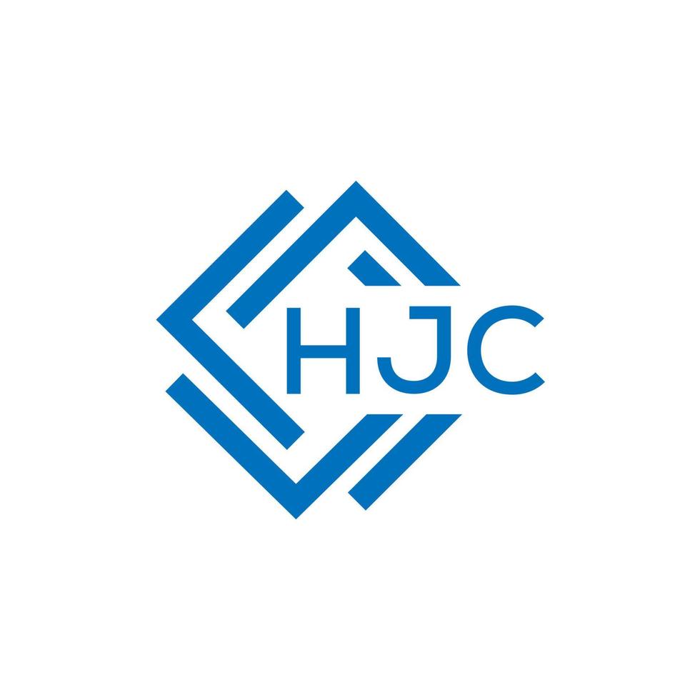 HJC letter logo design on white background. HJC creative  circle letter logo concept. HJC letter design. vector
