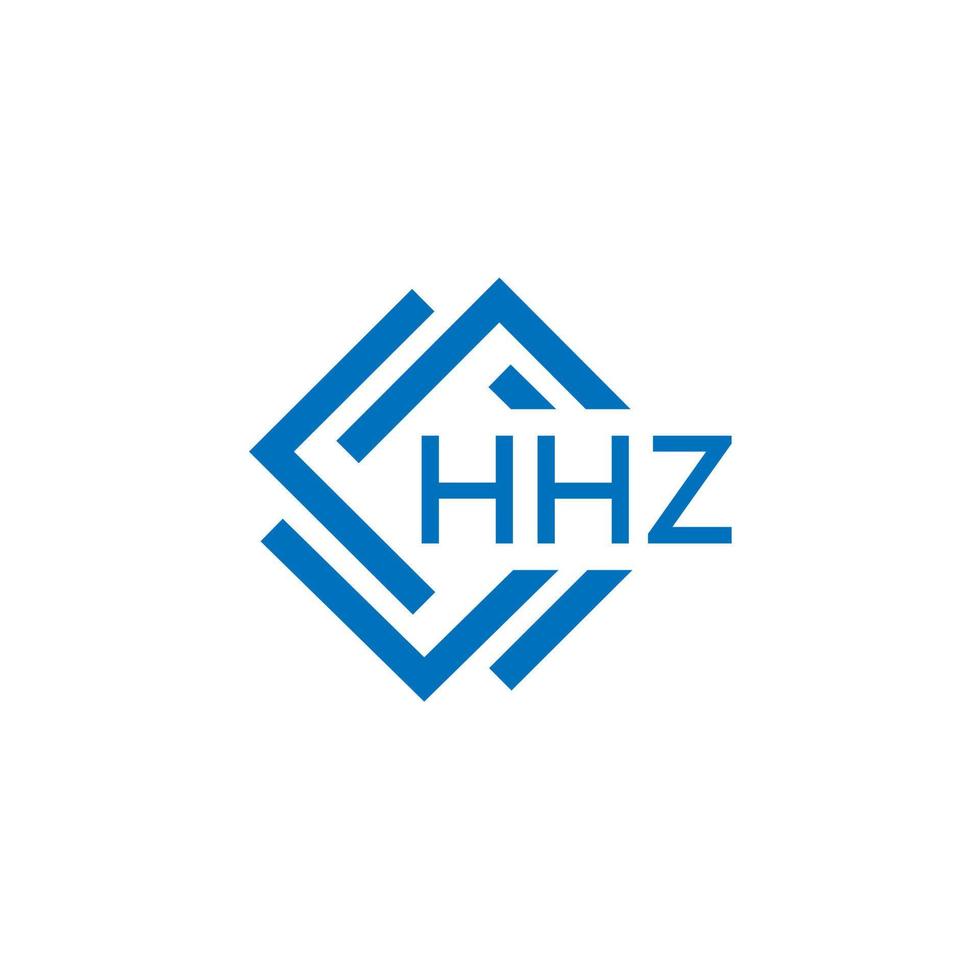hhz letra logo diseño en blanco antecedentes. hhz creativo circulo letra logo concepto. hhz letra diseño. vector