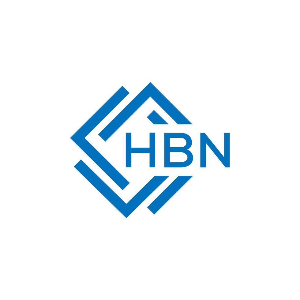 hbn letra logo diseño en blanco antecedentes. hbn creativo circulo letra logo concepto. hbn letra diseño. vector