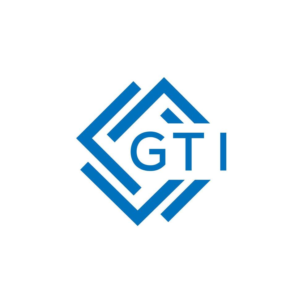 CTI letter logo design on white background. CTI creative  circle letter logo concept. CTI letter design. vector