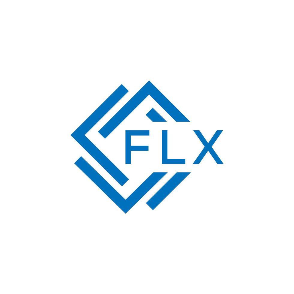 flx letra logo diseño en blanco antecedentes. flx creativo circulo letra logo concepto. flx letra diseño. vector