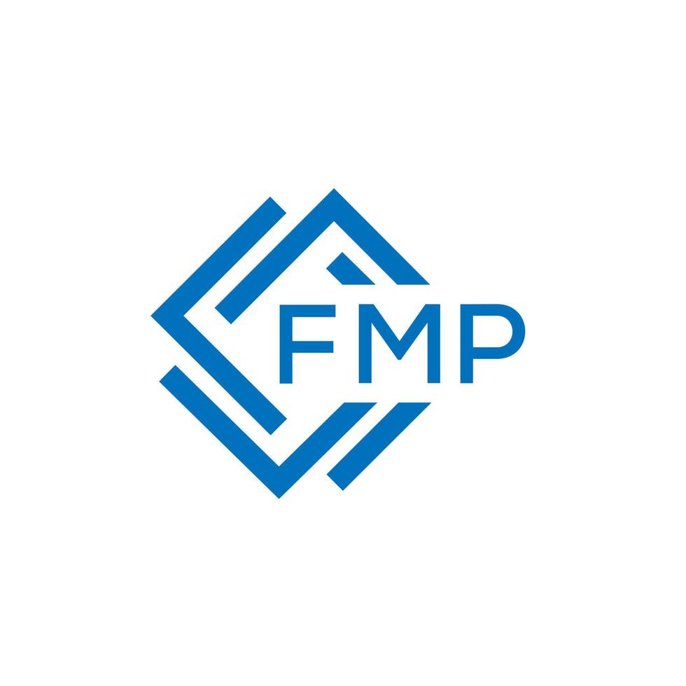 FMP letter logo design on white background FMP creative circle letter