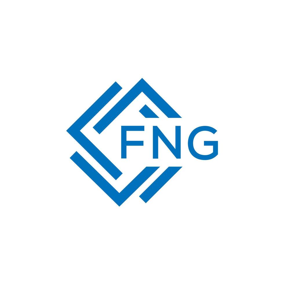 FNG letter logo design on white background. FNG creative  circle letter logo concept. FNG letter design. vector