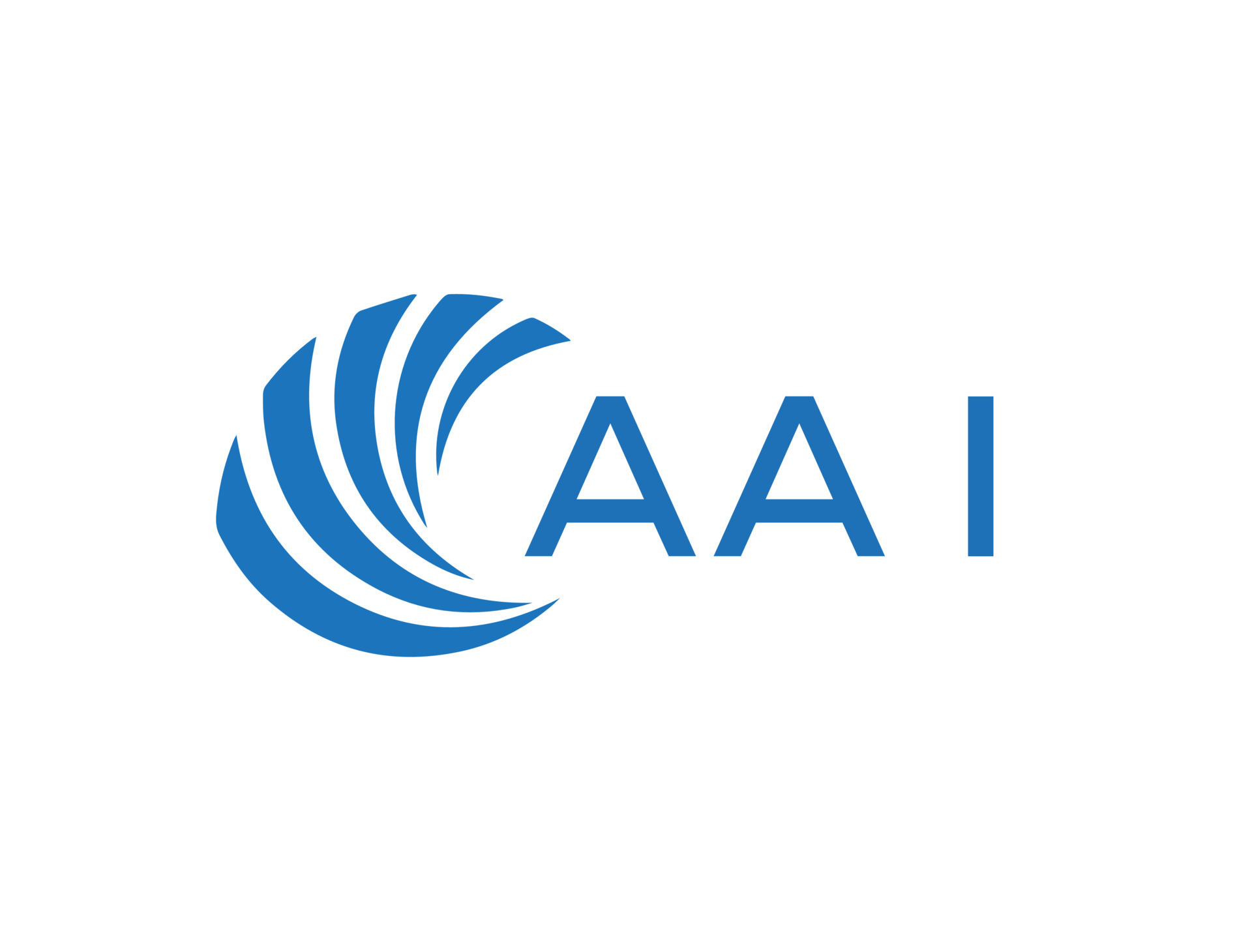 AAI Abstract business growth logo design on white background. AAI creative initials letter logo