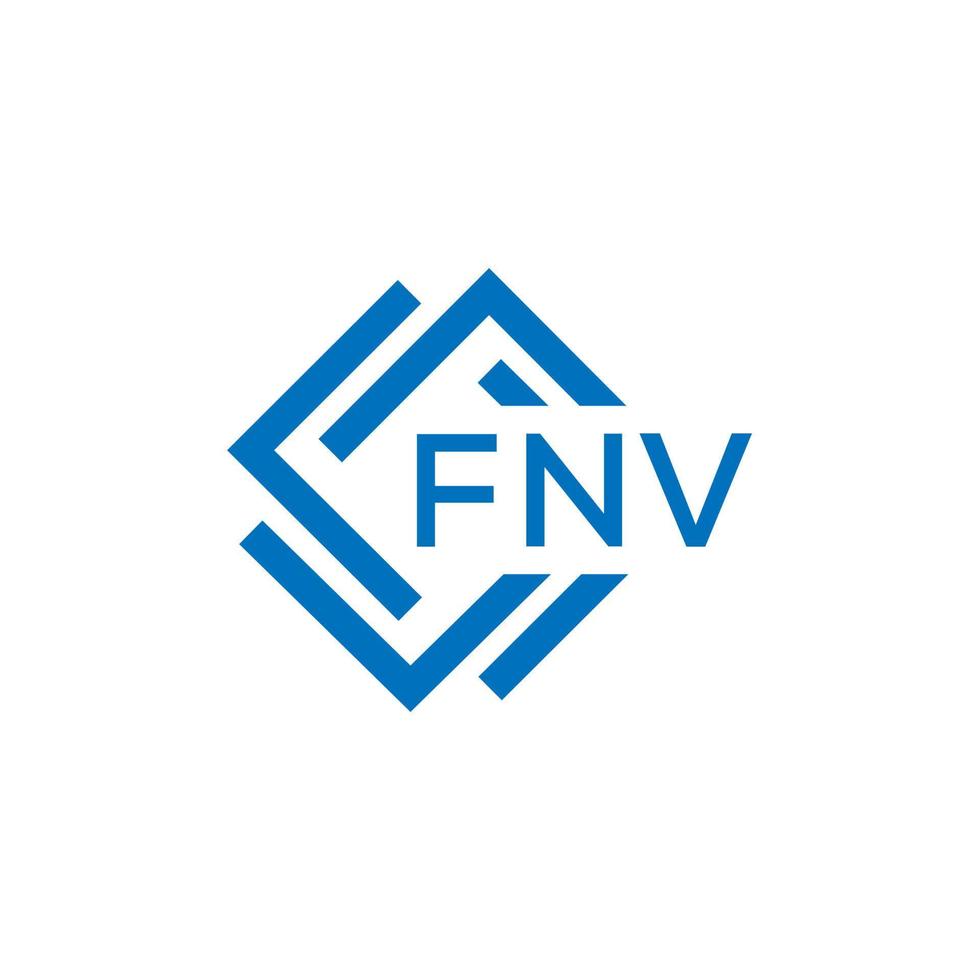 fnv letra logo diseño en blanco antecedentes. fnv creativo circulo letra logo concepto. fnv letra diseño. vector