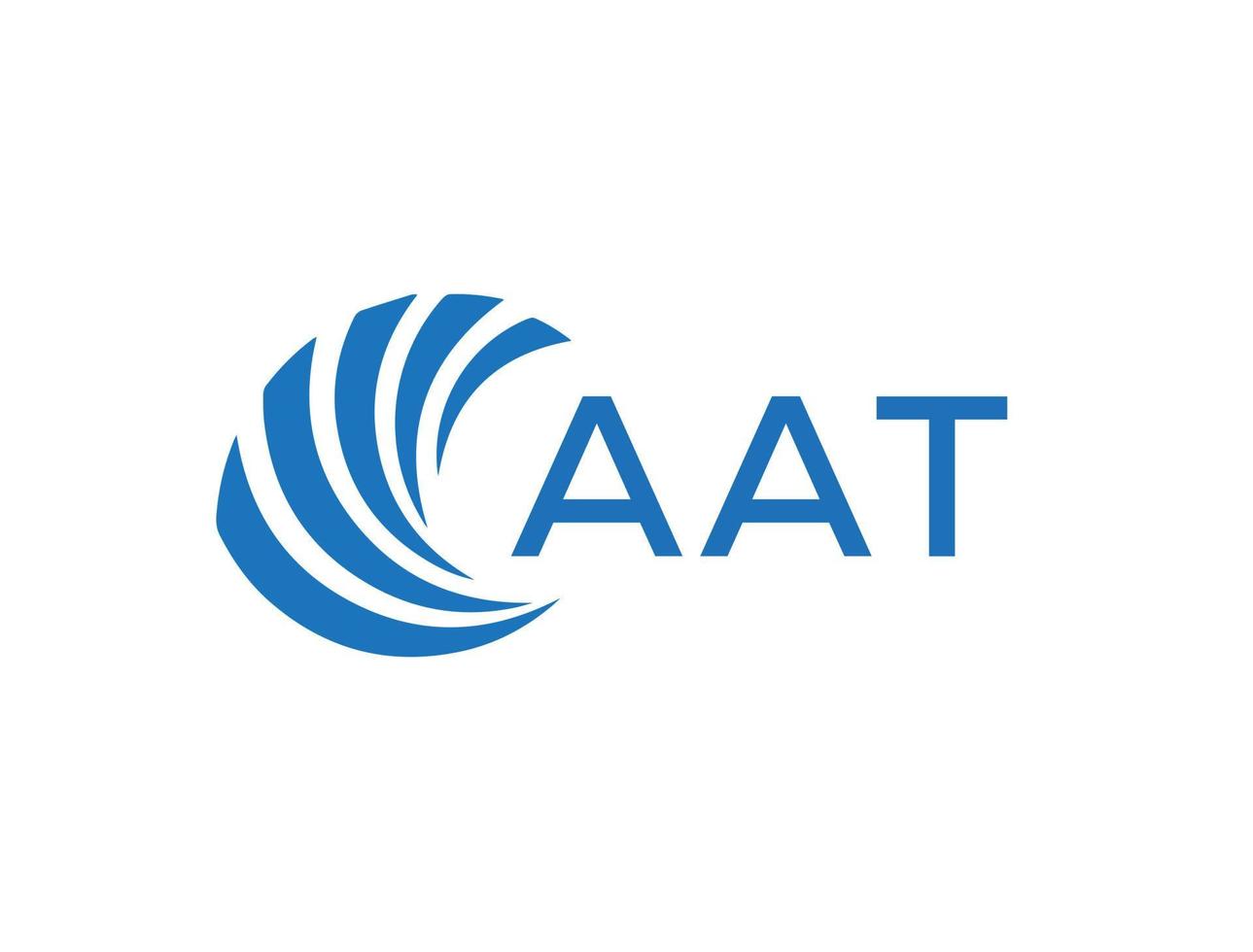 aat creativo iniciales letra logo concepto.aat resumen negocio crecimiento logo diseño en blanco antecedentes. aat creativo iniciales letra logo concepto. vector