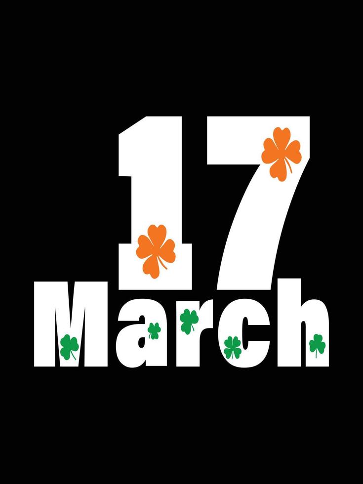 St. Patrick's day typography colorful Irish quote vector Lettering t-shirt design