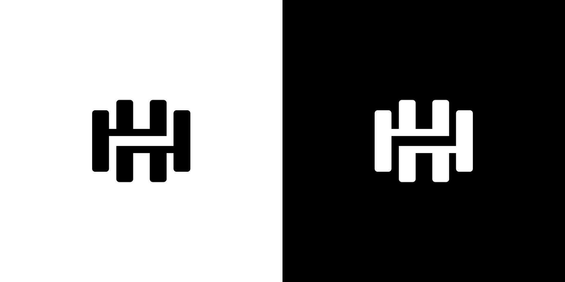 HH icon logo design template vector